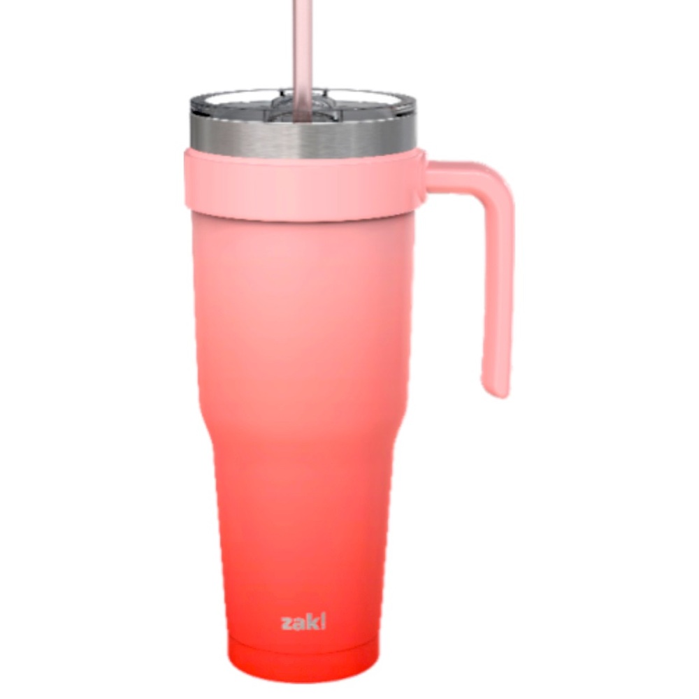 This Zak Designs tumbler holds 40 ounces,